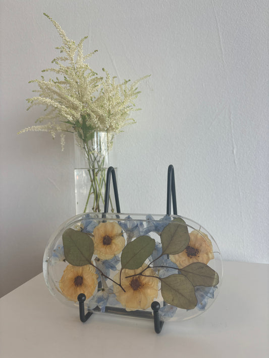 Yellow and Blue Jewelry Tray
