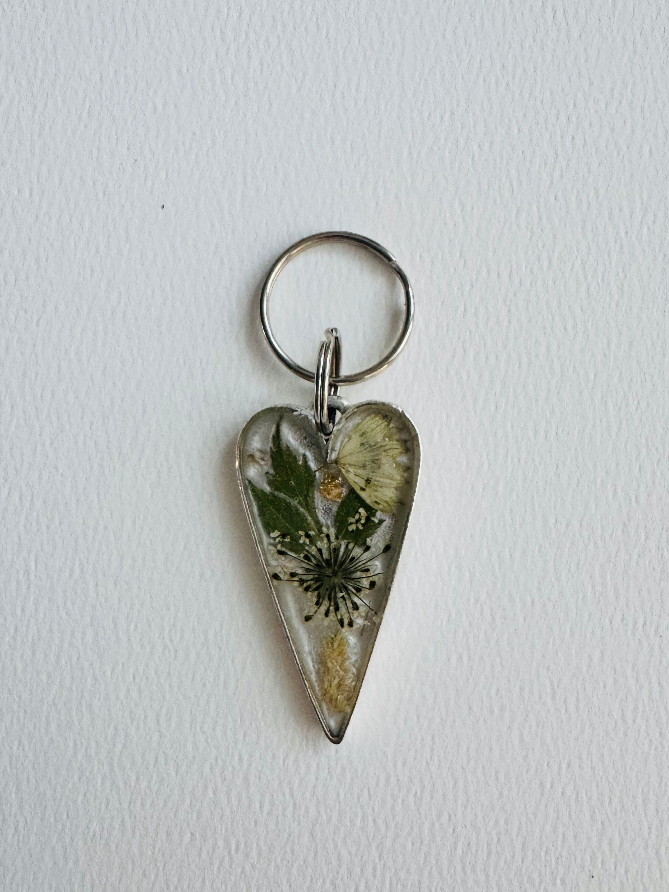 Blooming Heart Keychain-Blessed And Pressed