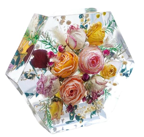 Custom 9" Resin Hexagon