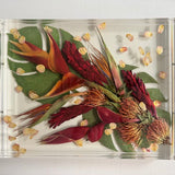 Acrylic Tray With Resin-Blessed And Pressed