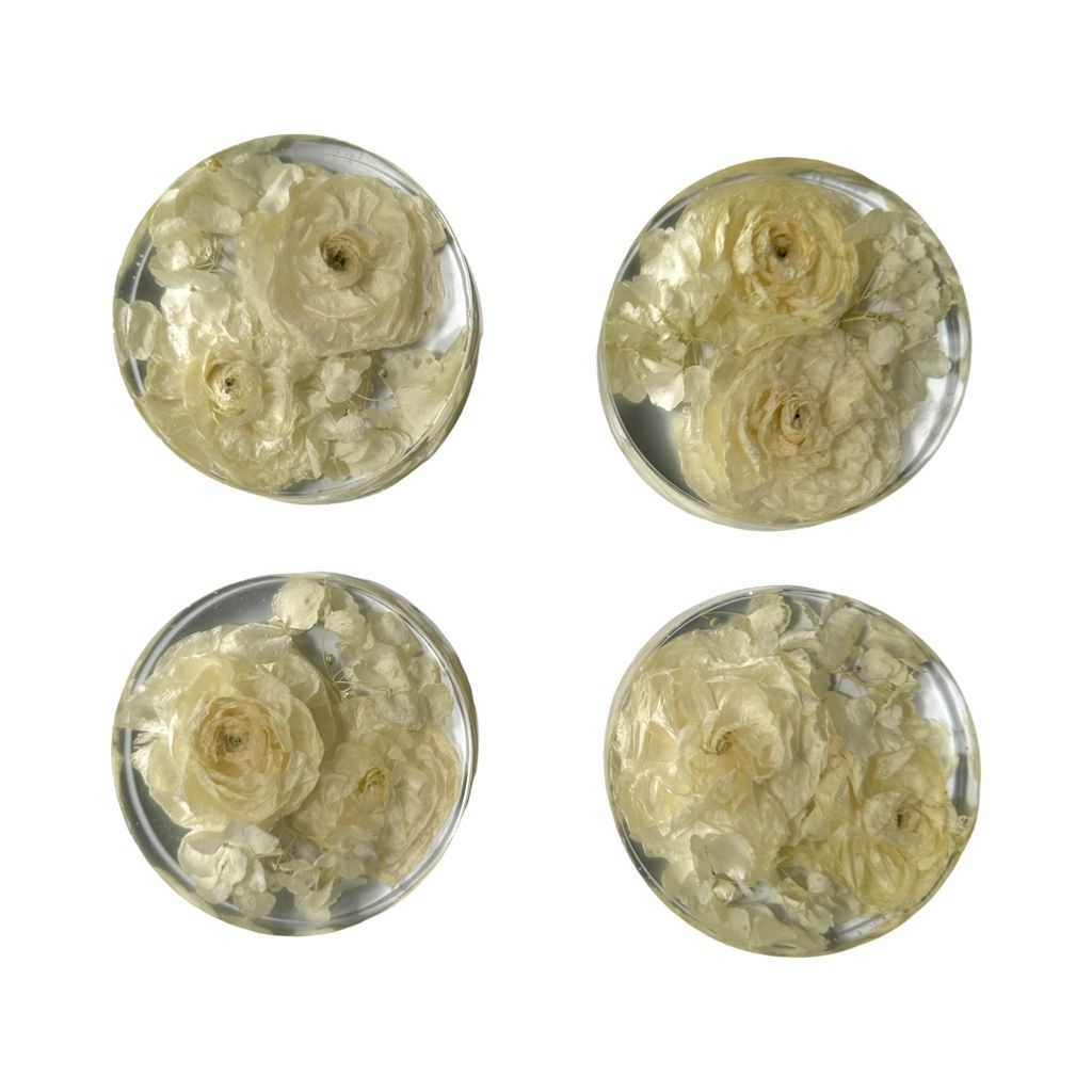 3D Floral Coasters Set (4)-Blessed And Pressed