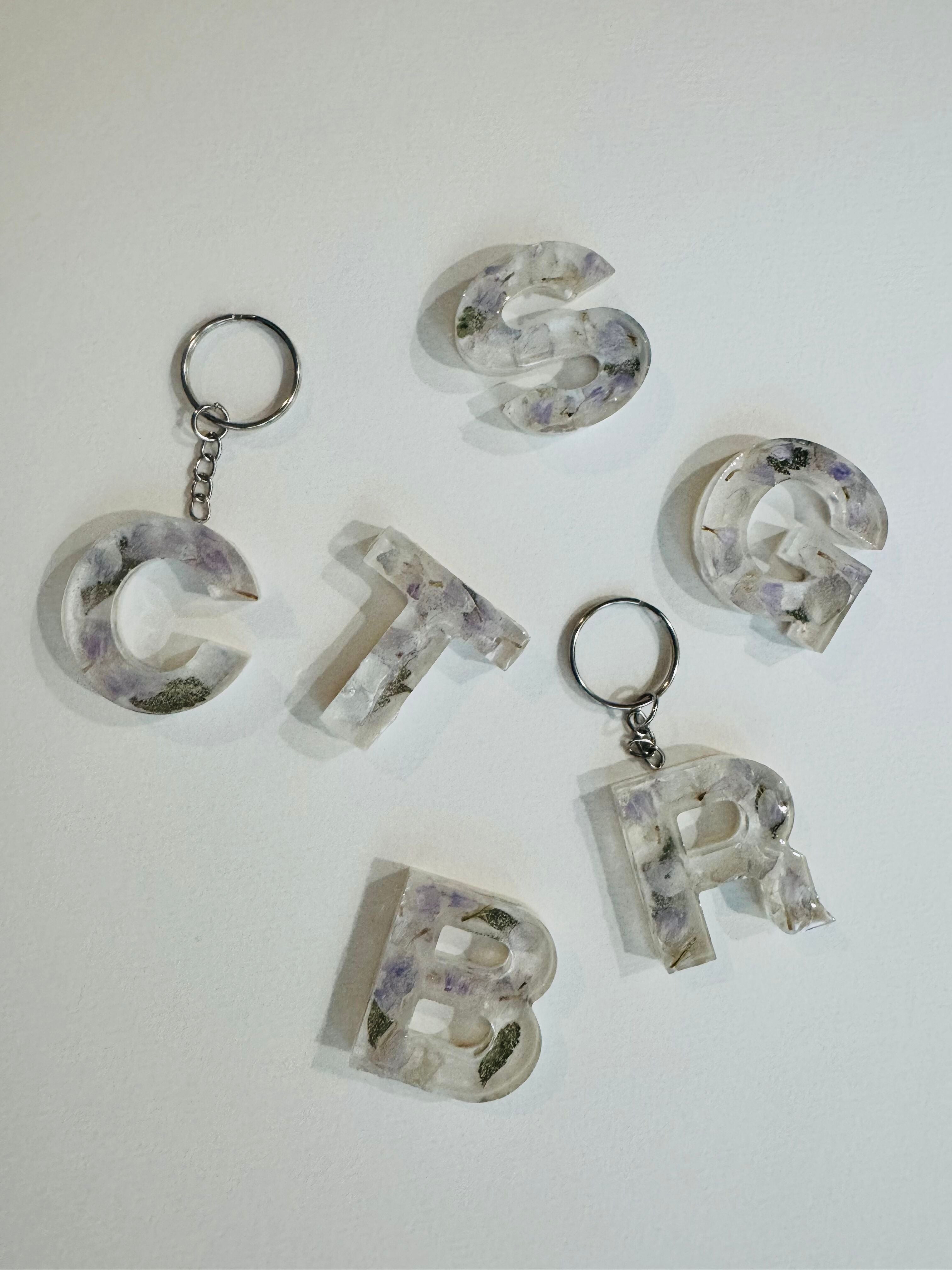 Monogram Keychain-Blessed And Pressed
