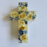 Floral Cross-Blessed And Pressed