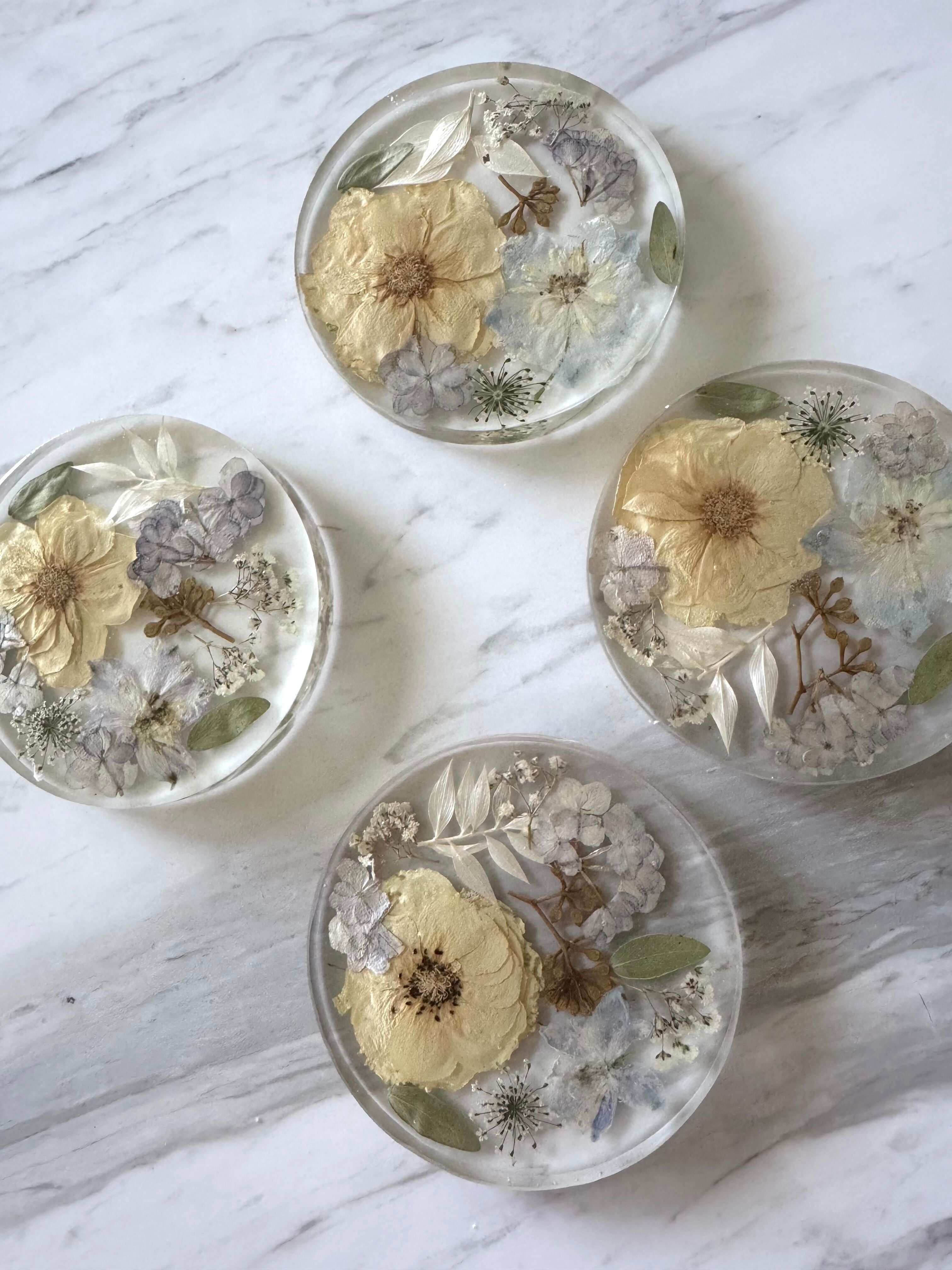 Floral Coasters (Set of 4)-Blessed And Pressed